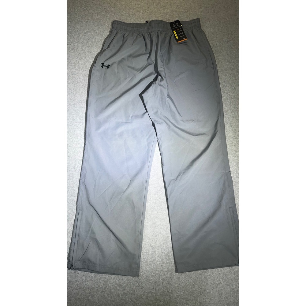Under Armour Mens XL Gray Allseasongear Loose Straight Fit Track Pants 1239481